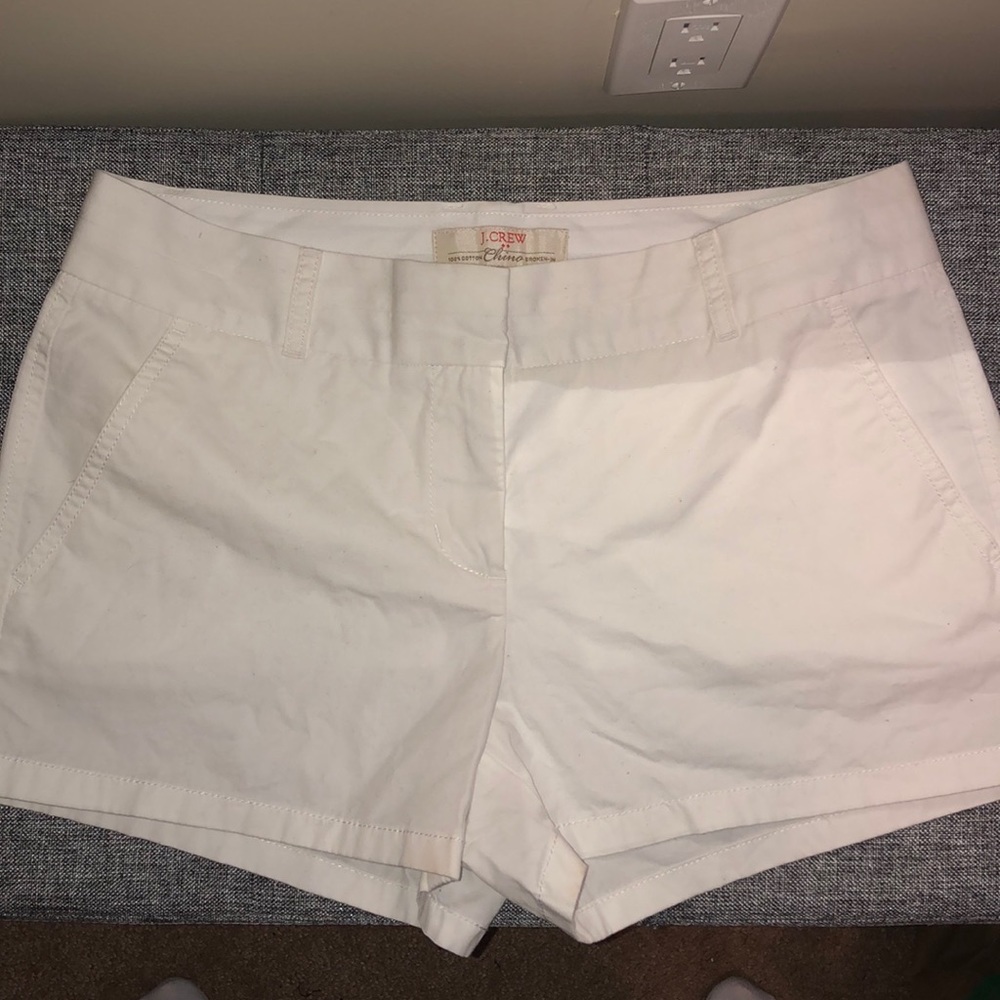 White chino J.CREW shorts